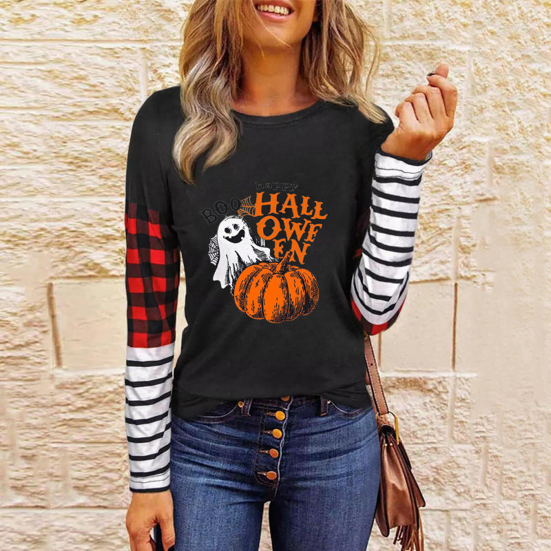 Margo Women's Halloween Patchwork Knit Top