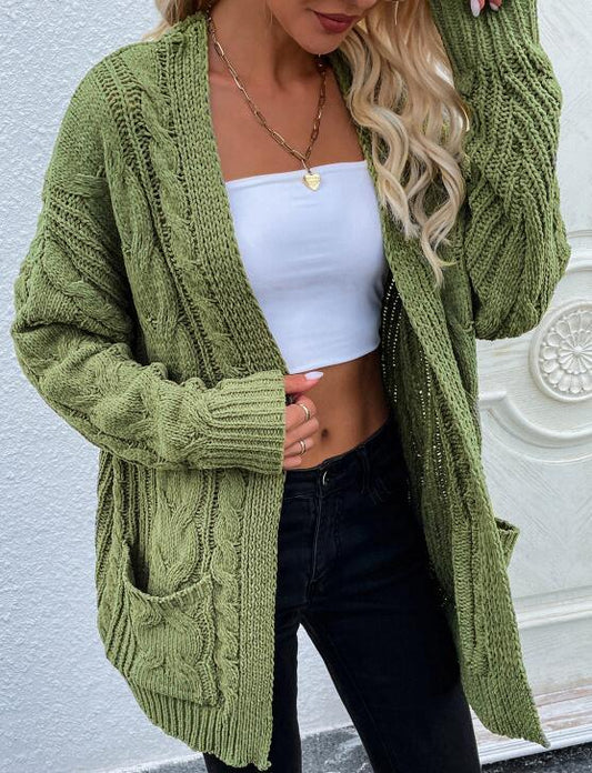 Mandy Cozy Women's Knit Long Sleeve Cardigan