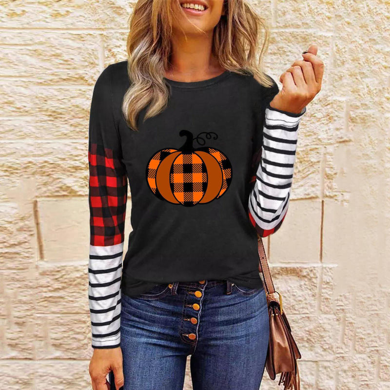 Margo Women's Halloween Patchwork Knit Top