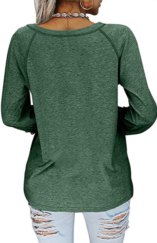 Kyla Women's Fashion Casual V Neck Lace Top