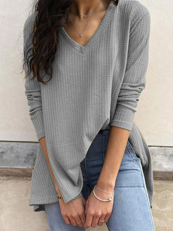 Tianna Fall Casual Bottomed Shirt Long Sleeve T-Shirt