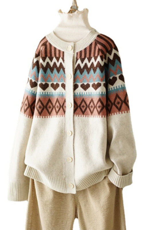 Marlene Spring New Loose Sweater Coat Cardigan