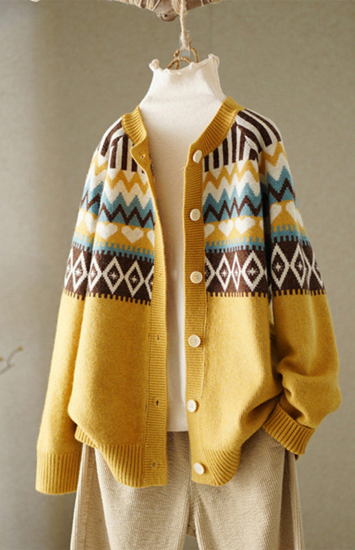 Marlene Spring New Loose Sweater Coat Cardigan