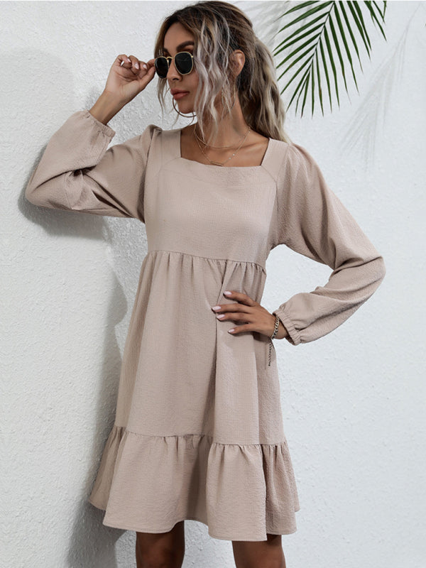 Women's Casual Long Sleeve Knit Dress