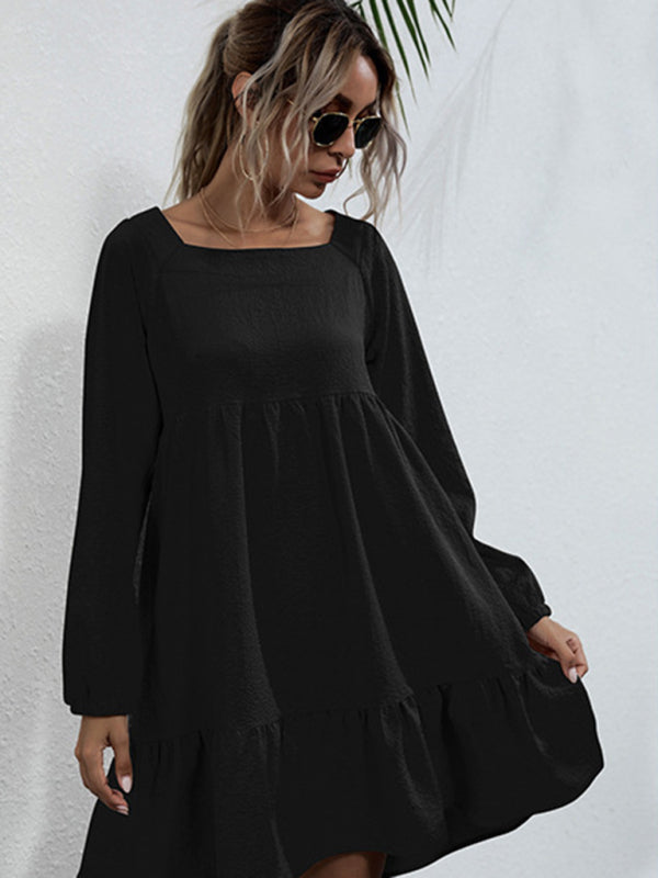 Women's Casual Long Sleeve Knit Dress