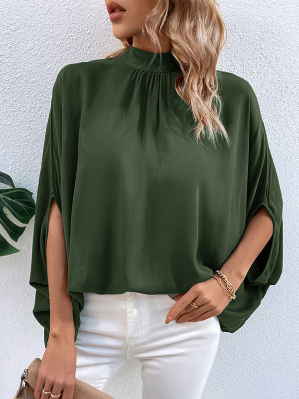 Hyacinth New Fashion Women's Temperament Solid Color Shirt