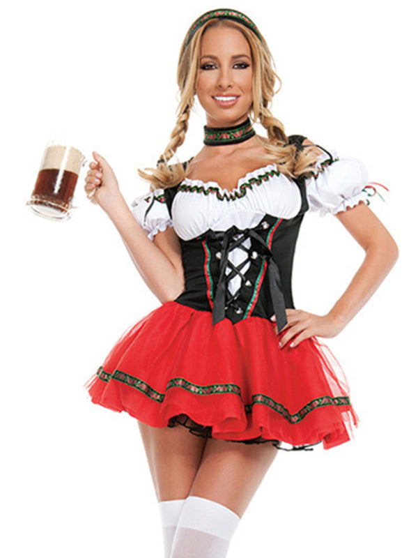 Katherine Oktoberfest Costume Bar Waiter Maid Uniform Halloween Costume