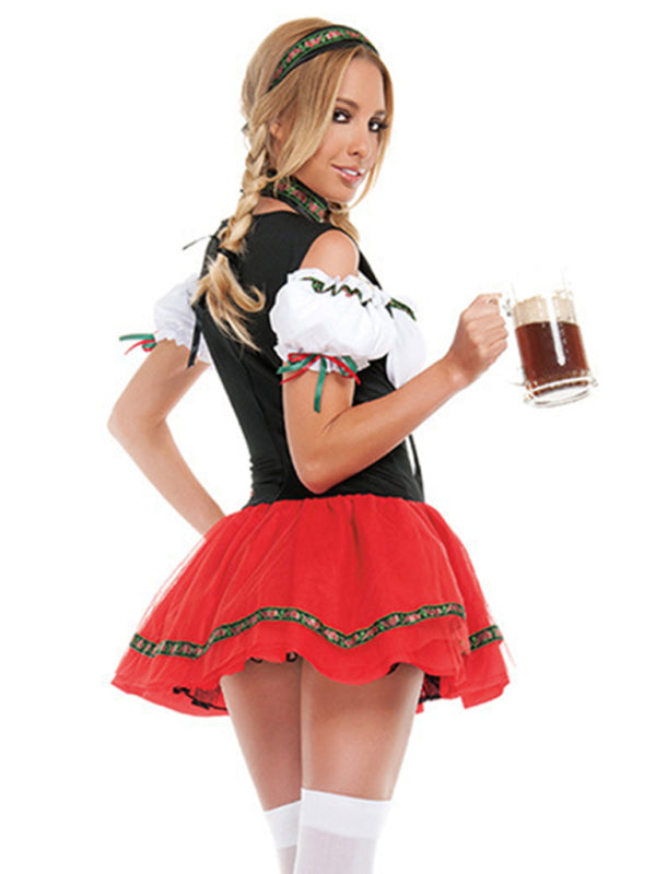 Katherine Oktoberfest Costume Bar Waiter Maid Uniform Halloween Costume