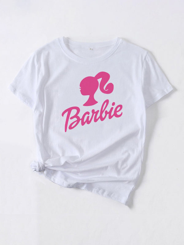 Ivy Women Casual Graphic Barbie Print T-shirt