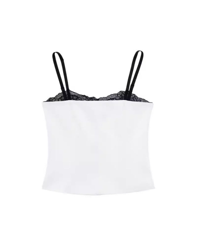 Albina New Elegant And Sexy Lace Patchwork Bustier Top