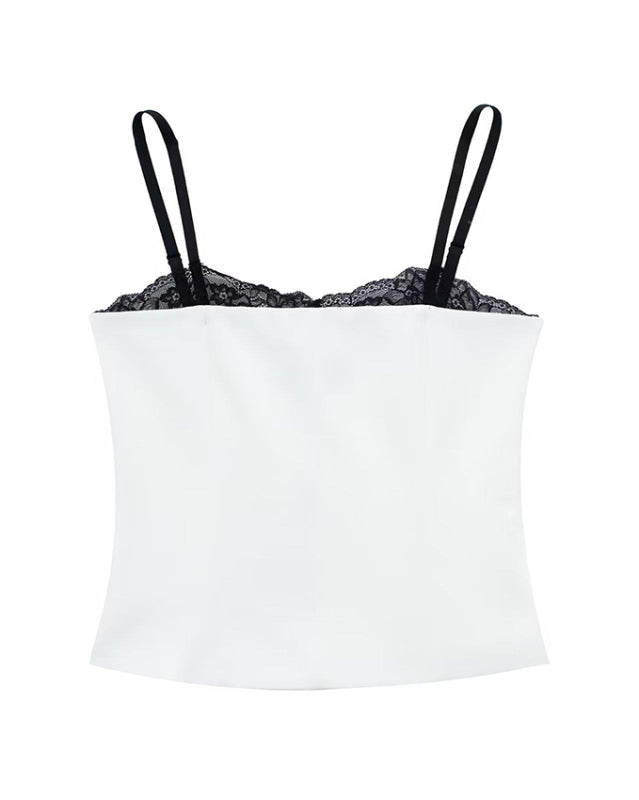 Albina New Elegant And Sexy Lace Patchwork Bustier Top