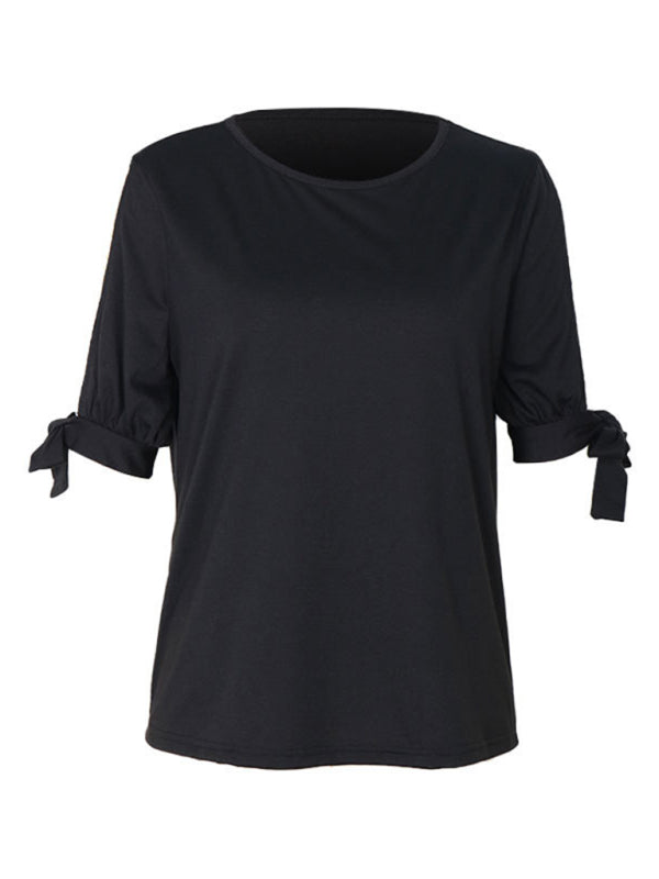 Joliet Women's Black Top With Hollow Shoulders