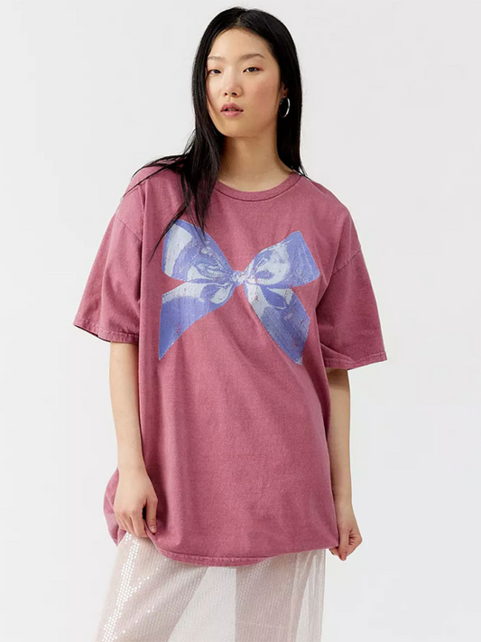 Kayla Butterfly T-shirt For Women, Simple Style, Round Neck And Short Sleeves